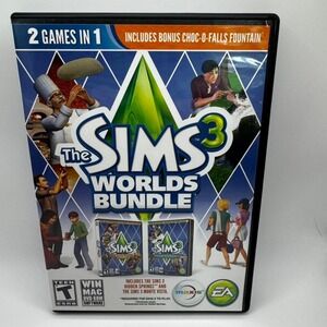 The Sims 3 Worlds Bundle Monte Vista Hidden Springs PC Mac 2 Games In 1